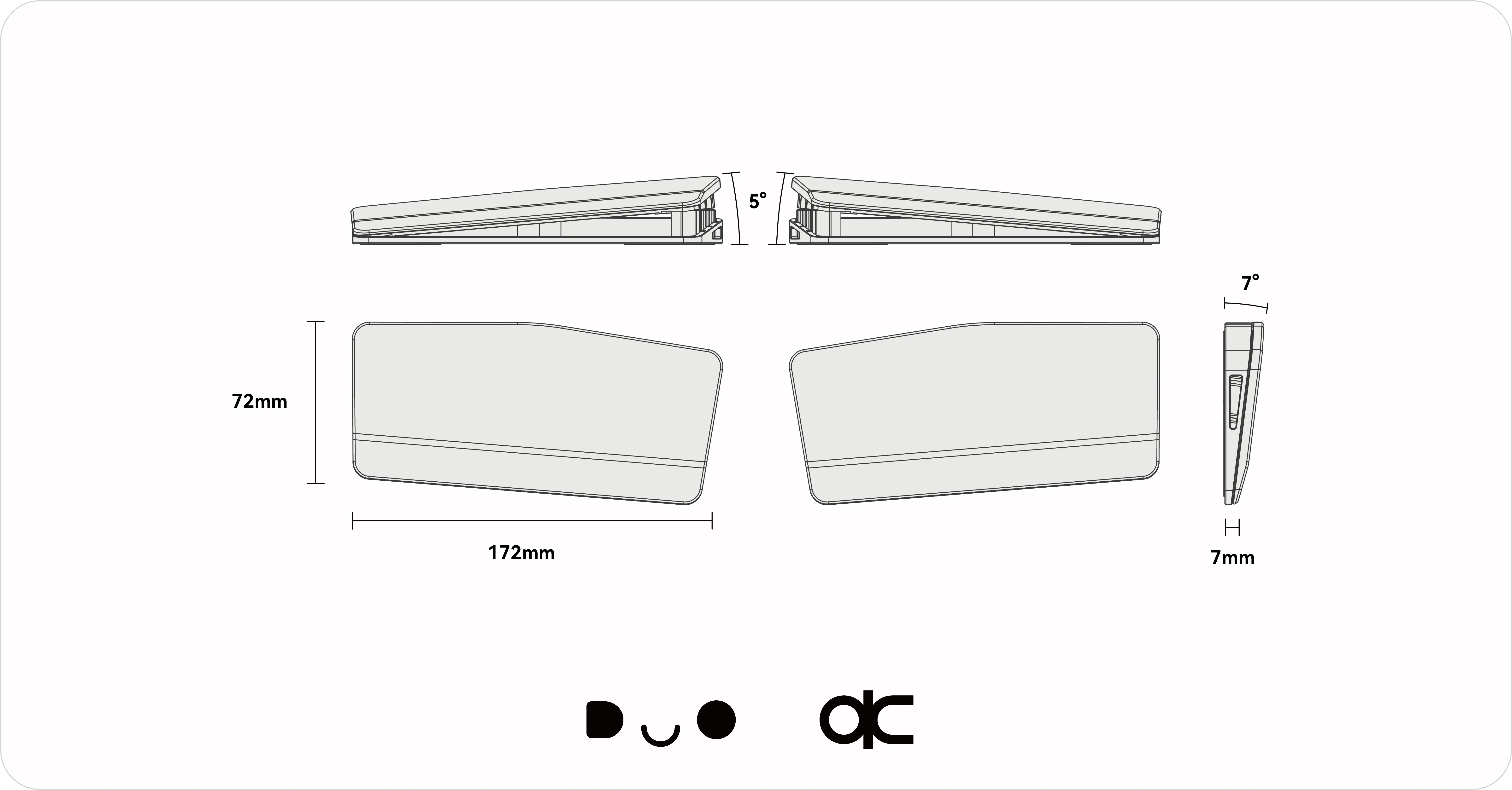 QK Alice Duo Wrist Rest